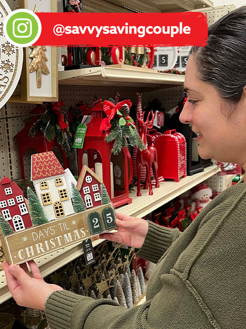 @savysavingcouple on the hunt for Christmas decorations at Big Lots!