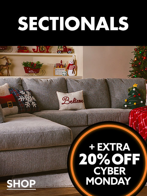 Sectionals - Extra 20% Off Cyber Monday