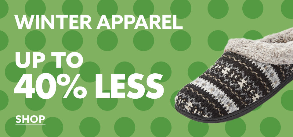 Winter Apparel - Up to 40% Less