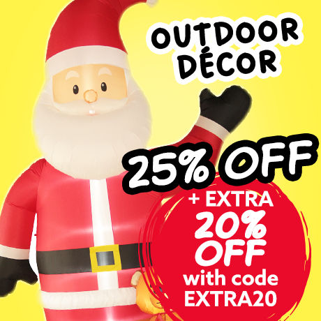 25% Off Outdoor Decor. Extra 25% Off with code EXTRA20.