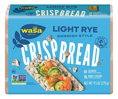 Wasa Light Rye Whole Grain Crispbread 9.5 oz. Pack