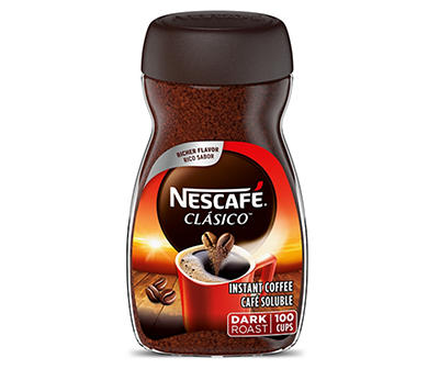 NESCAFÉ CLÁSICO Instant Coffee, Dark Roast, 1 Jar (7 Oz)