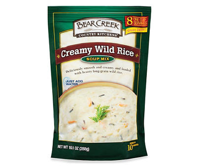 Bear Creek Country Kitchens Creamy Wild Rice Soup Mix Family Size 10.1 oz