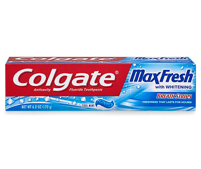Cool Mint Max Fresh with Whitening Toothpaste, 6 Oz.