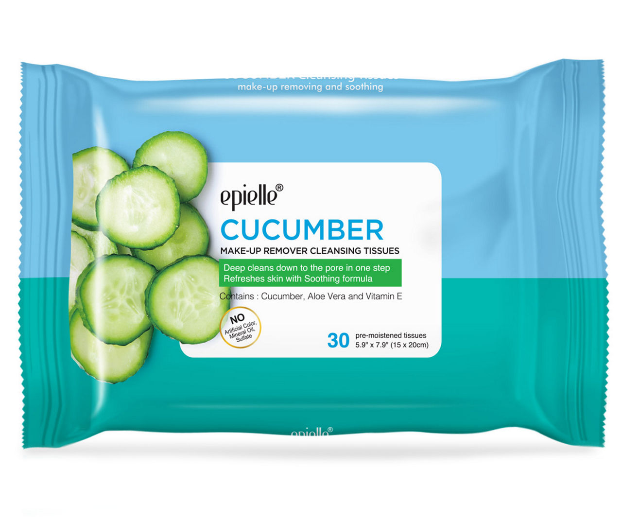 Cucumber Cleansing Tissues, 30-Count