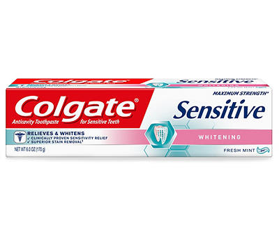 Fresh Mint Maximum Strength Sensitive Whitening Toothpaste, 6 Oz.