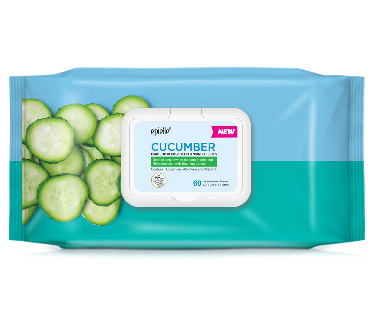 epielle Cucumber Cleansing Tissues, 60Count Big Lots