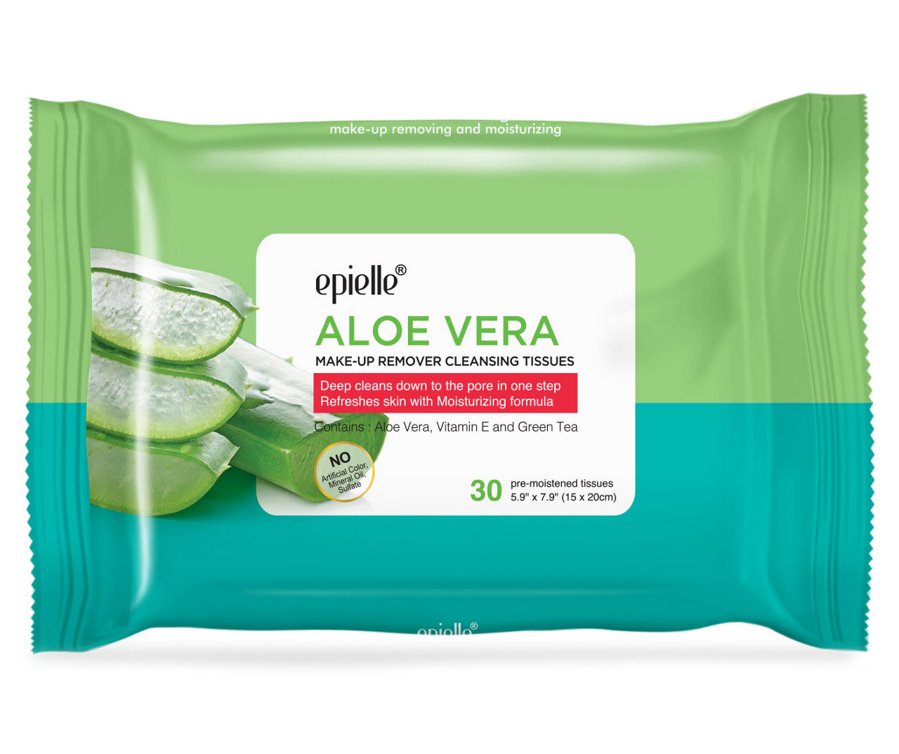 Aloe Vera Cleansing Tissues, 30-Count