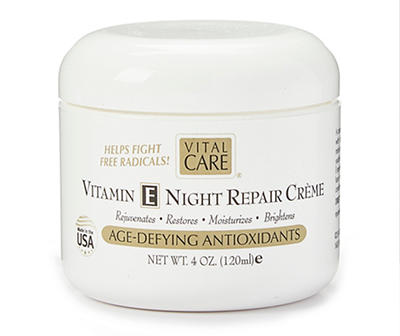 Vital Care Vitamin E Night Repair Crème, 4 Oz.