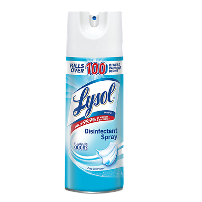 A can of Lysol spray