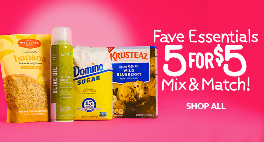 Fave Essentials 5 for $5 Mix and Match! Shop All Big Lots Favorite Essentials