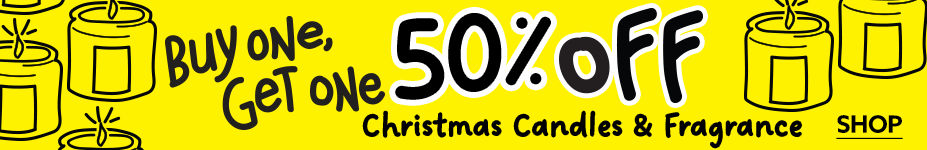 Buy One, Get One 50% Off Christmas Candles & Fragrance. Shop All!