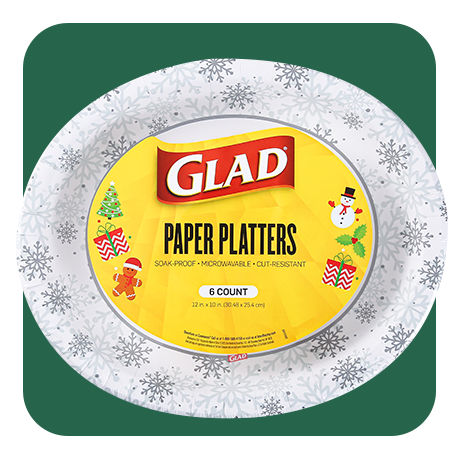 Glad Disposable Paper Plates