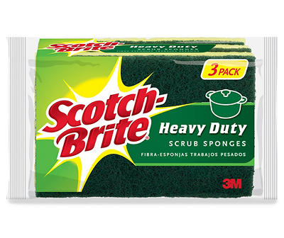 Heavy Duty Scrub Sponge, 3-Pack