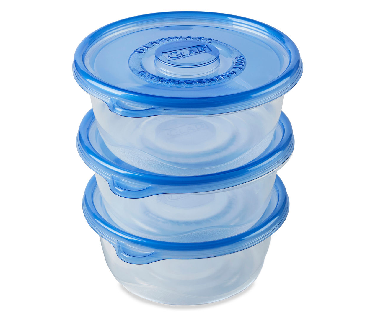 Glad Big Bowl Food Storage Containers, 3-Pack