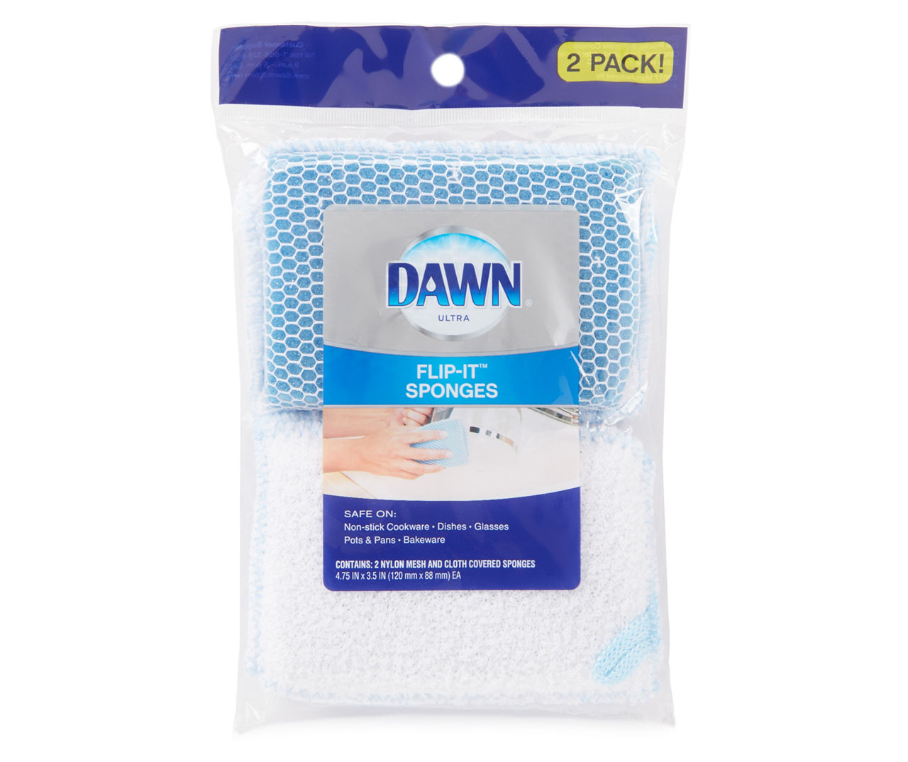 Dawn Flip-It Sponge, 2 Pack