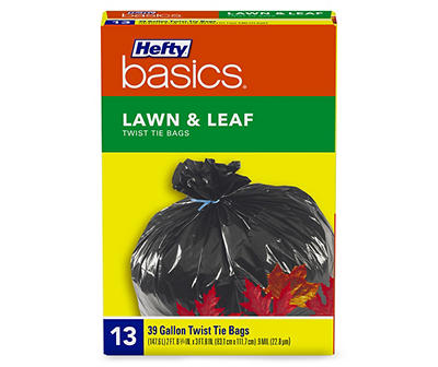Hefty� Basics� 39 Gallon Lawn & Leaf Twist Tie Bags 13 ct Box