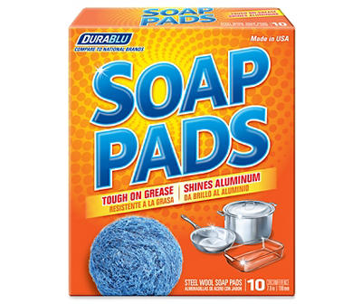Steel Wool Soap Pads, 10-Count
