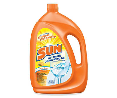Sun Citrus Scent with Sunsational Scents Automatic Dishwashing Gel 75 oz. Jug