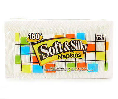 Soft & Silky Napkins, 160 Count