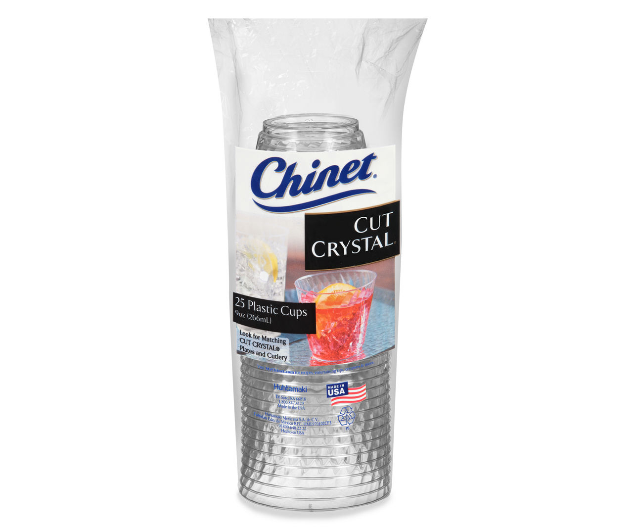 Chinet 9-Oz. Crystal Cups, 100 ct. - Clear 