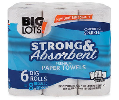 Select-A-Size Premium Paper Towels, 6 Pack