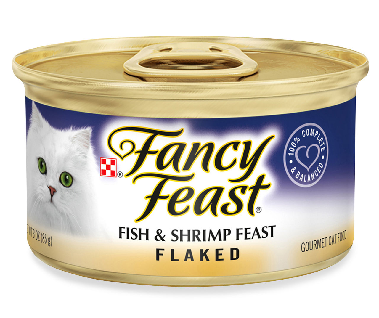 Purina Fancy Feast Wet Cat Food Flaked Fish Shrimp Feast 3 oz. Can