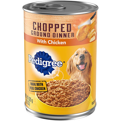 Pedigree Chopped Ground Dinner Food for Dogs with Chicken 22 oz