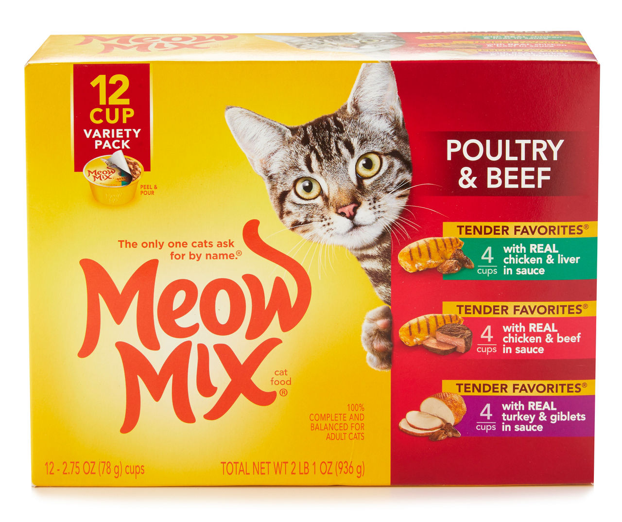 Meow Mix Poultry and Beef Variety Pack 12 Pack 2 Lb. Big Lots