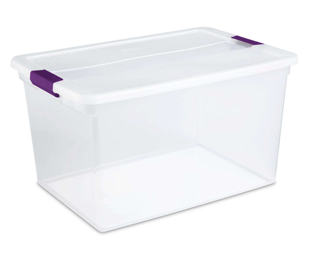 66-Quart Clear Latch Storage Tote