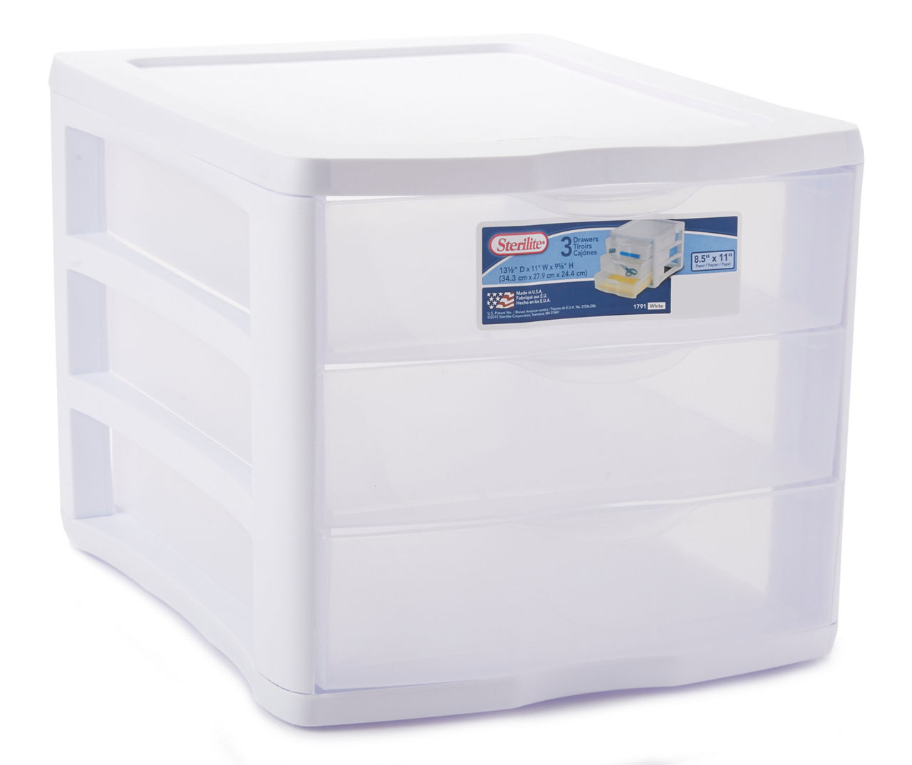 Sterilite White Clearview 3 Drawer Storage Unit - Shop Storage Bins at H-E-B