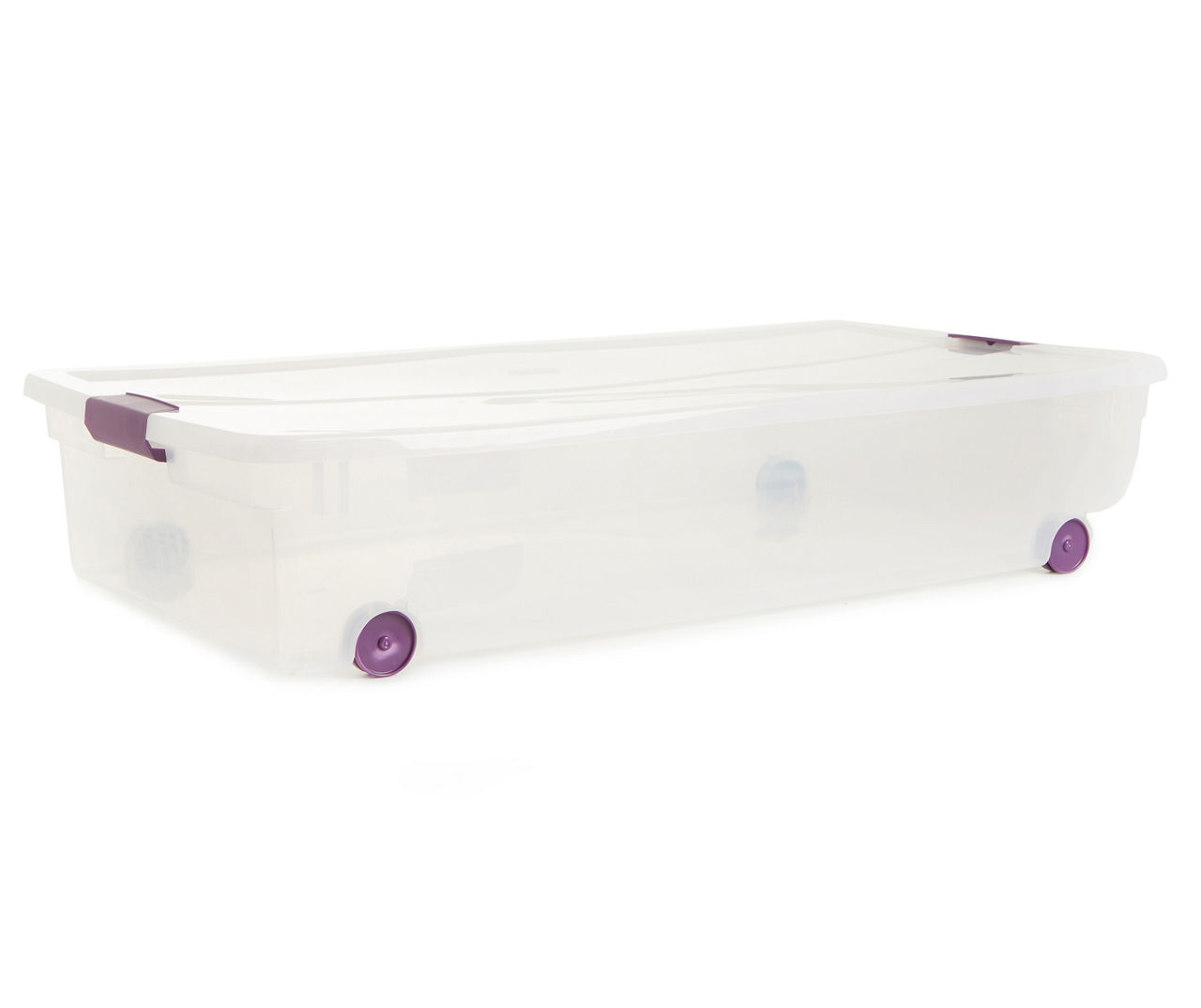 Sterilite 60 qt Clearview Latch Lid Wheeled Underbed Box (4 Pack)