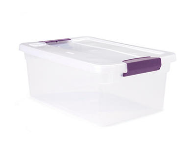 6 Quart Clear Storage Box with Latch