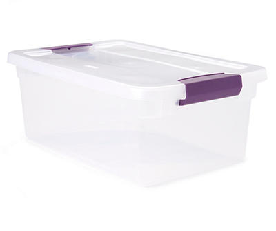 Sterlite Clear 15-Quart Storage Box with Latch
