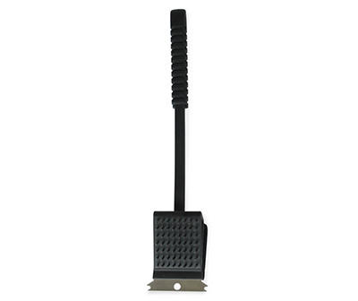 Grill & Scouring Pad Brush with Scraper