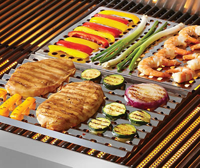 Dual Sided Stainless Steel Searing Grill Topper