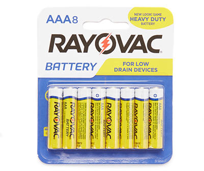 Zinc Carbon "AAA" Batteries, 8-Count 