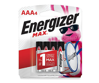 Max AAA Batteries, 4-Count