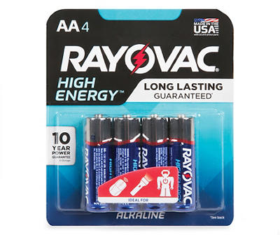 AA Alkaline Battery, 4 Count