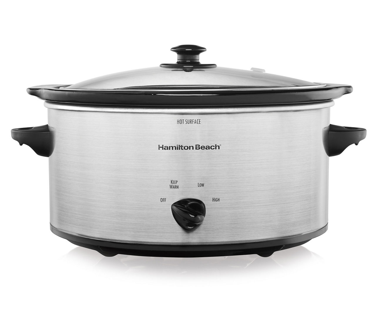 Hamilton Beach 8 Qt. Black Slow Cooker with Temperature Settings