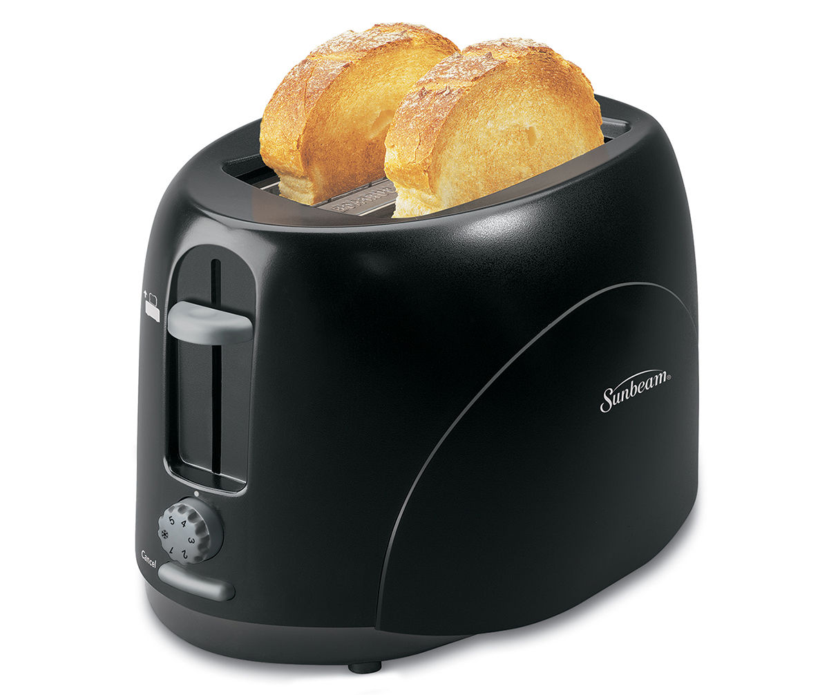 Sunbeam® Retractable Cord Toaster, Black, 2-Slice