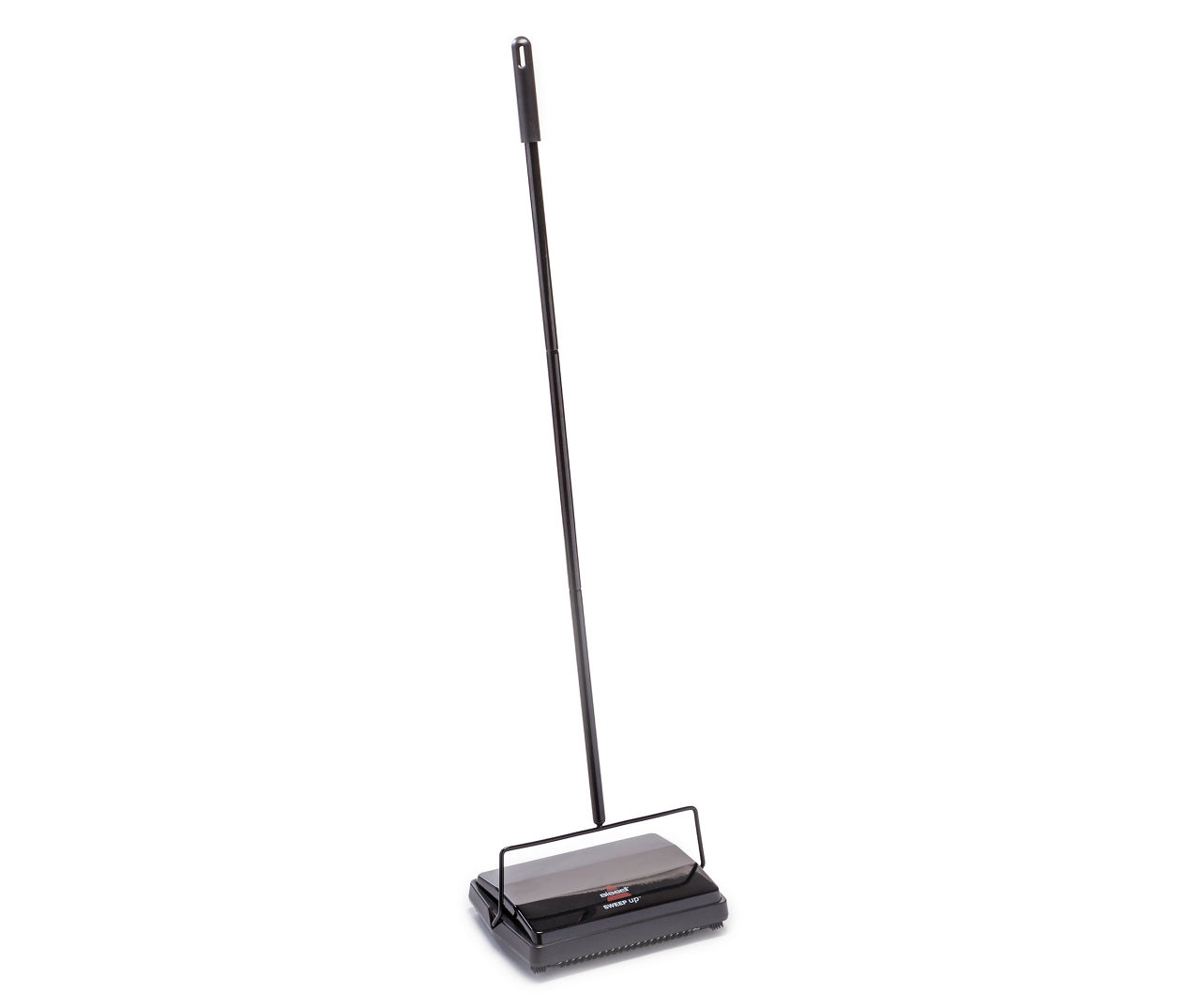 Large Capacity Dirt Pan Picks Up Lint Lightweight with Advanced Dirtlifter Brush System Bissell Sweep-Up Carpet and Floor Sweeper Pet Hairs From Carpets and Convenient Lie Flat Handle Blue floors and Laminates and Soft Bumper Is Safe On Walls Dust 