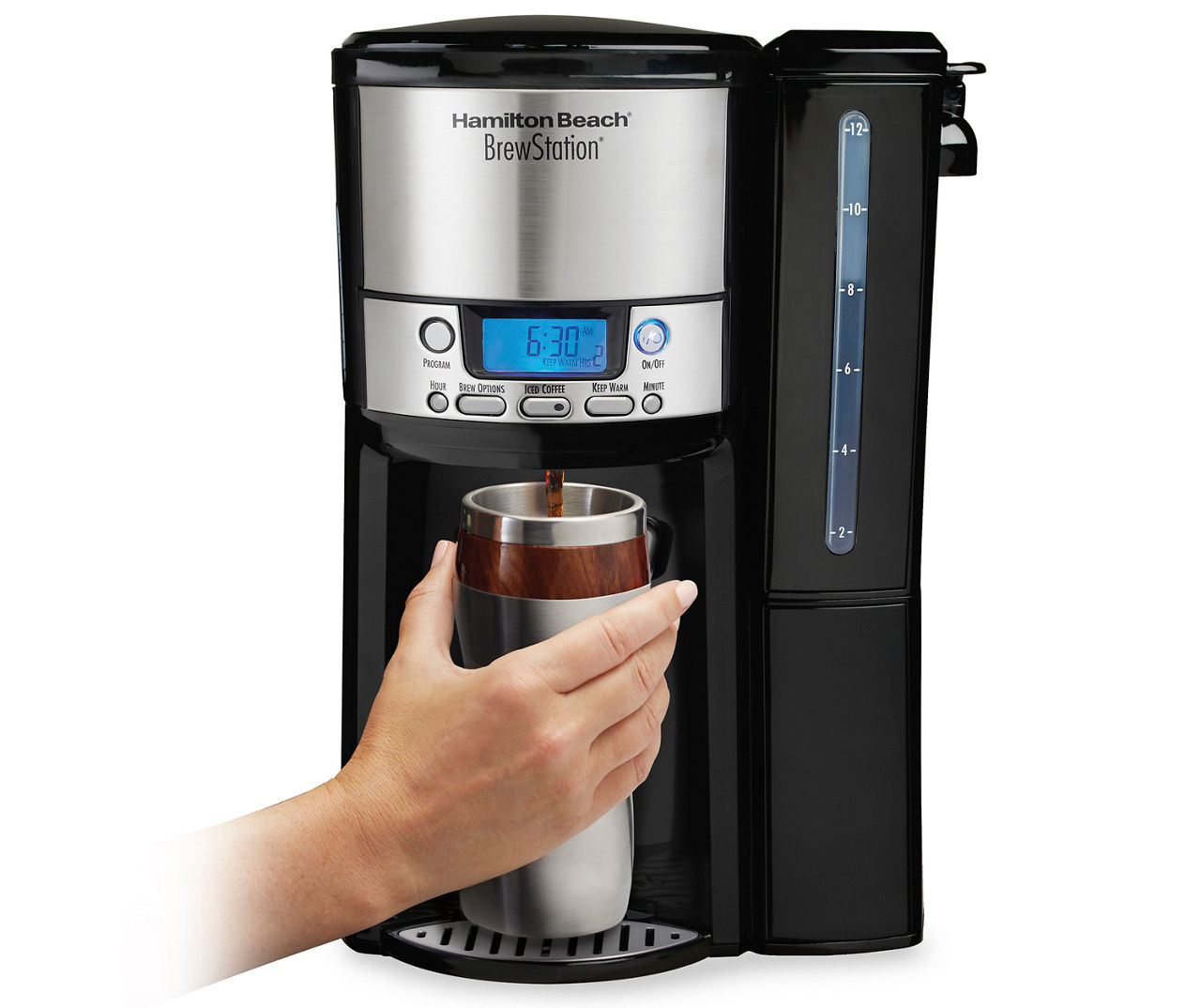 Best Buy: Hamilton Beach BrewStation 12 Cup Dispensing Coffeemaker Black  48463