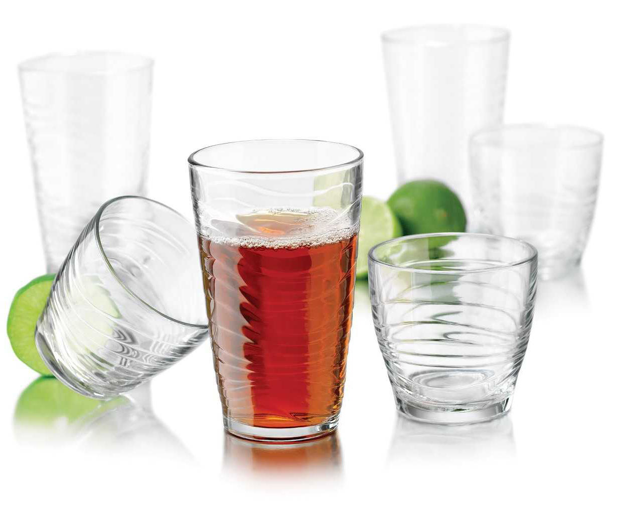 Libbey Orbita Glass 16pc Drinkware Set : Target
