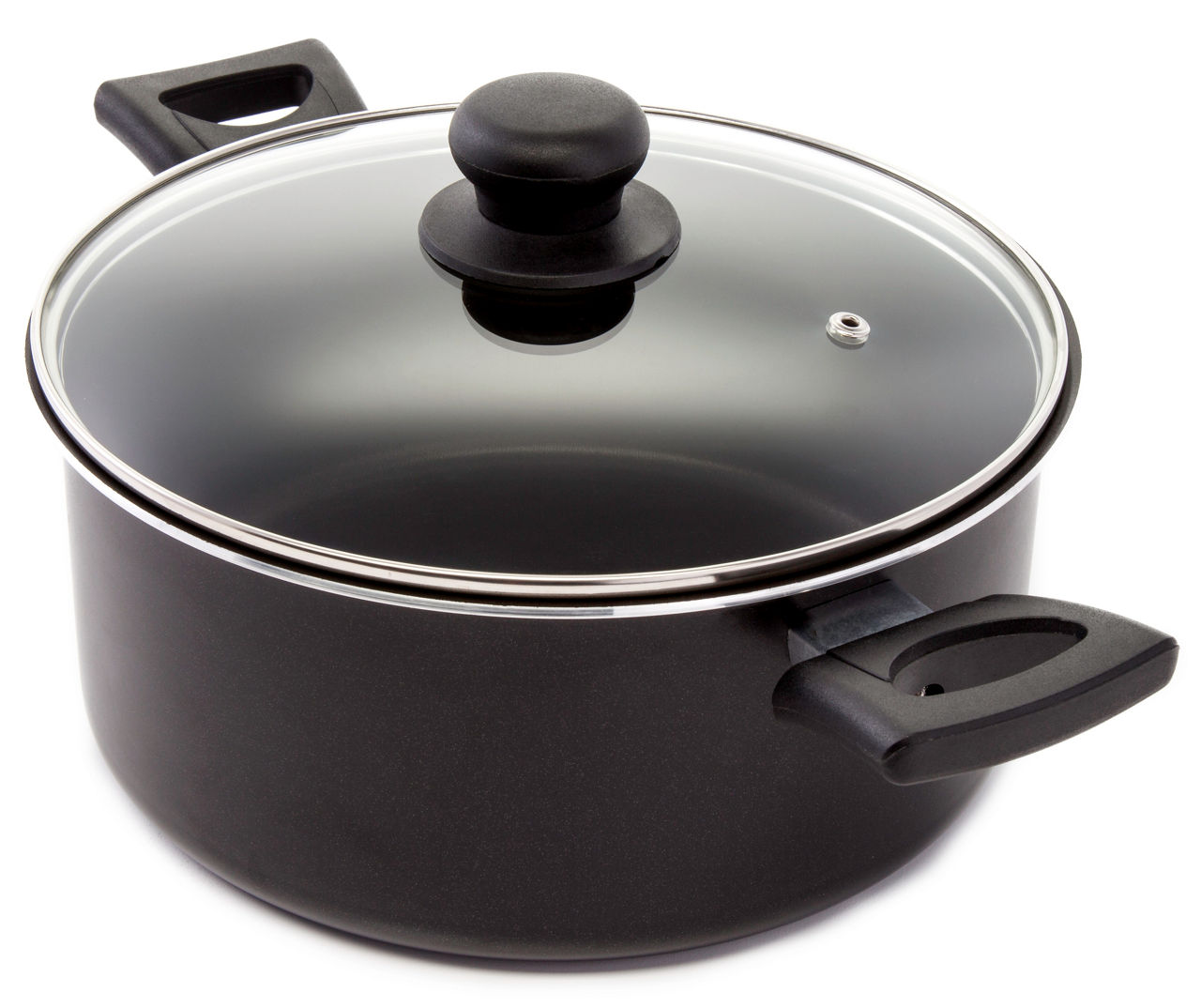 6-Quart Non-Stick Dutch Oven, Black Sold by at Home