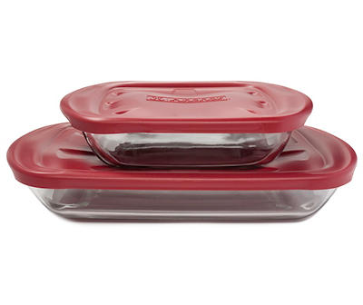 Value Pack Glass Bake Set with Lids, 4-Piece