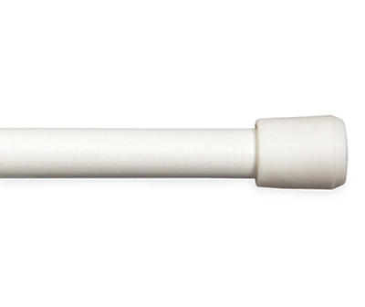 White Curtain Rod, (18" - 28")