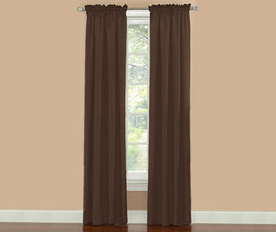 Sundown Room Darkening Solid Rod Pocket Curtain Panel Pairs