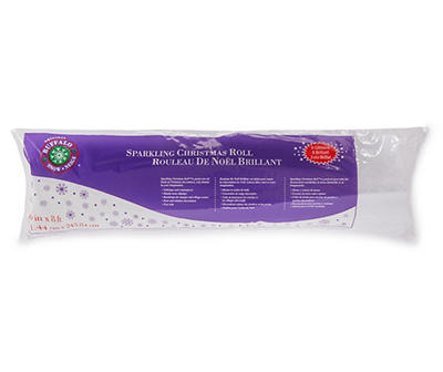 Sparkling Christmas Roll Faux Snow, (36" x 8')