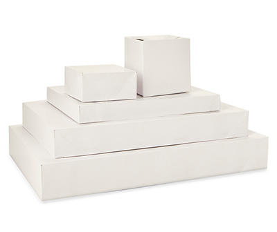 White Multi-Size Gift Boxes, 12-Pack